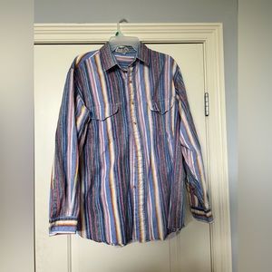 Vintage button down multi color size L